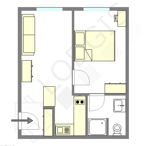 アパルトマン パリ 17区 - レイアウト