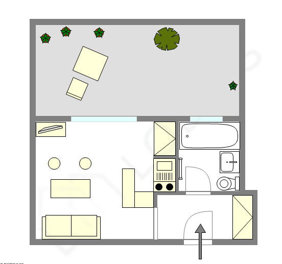 Appartamento Levallois-Perret - Piantina interattiva