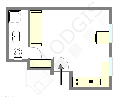 Appartamento Parigi 3° - Piantina interattiva