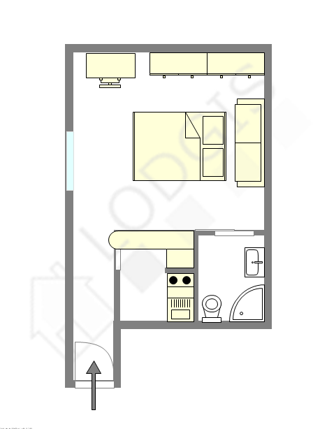 Квартира Париж 9° - Интерактивный план