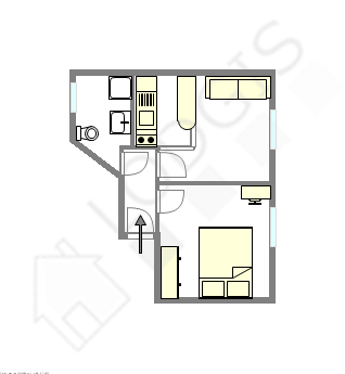 Квартира Париж 15° - Интерактивный план