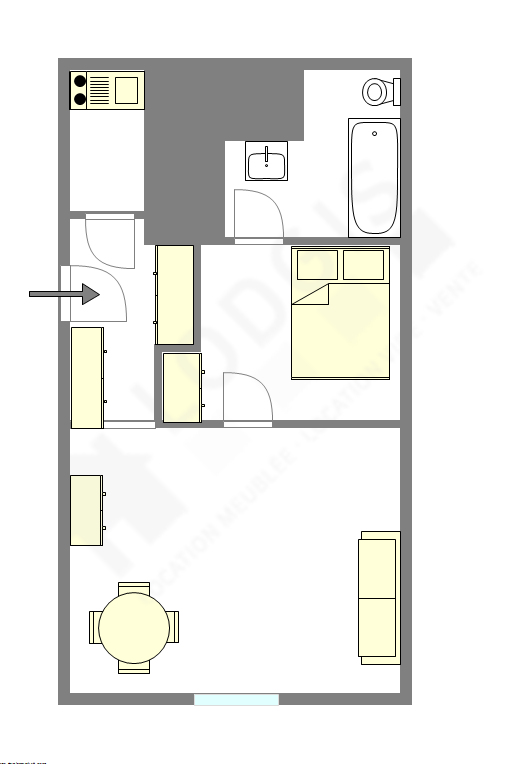 Квартира Париж 7° - Интерактивный план