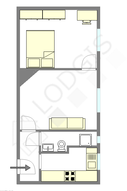 Appartement Paris 12° - Plan interactif