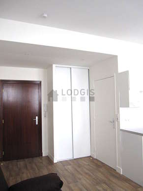 Quiet living room furnished with 1 sofabed(s) of 140cm, dining table, wardrobe, cupboard