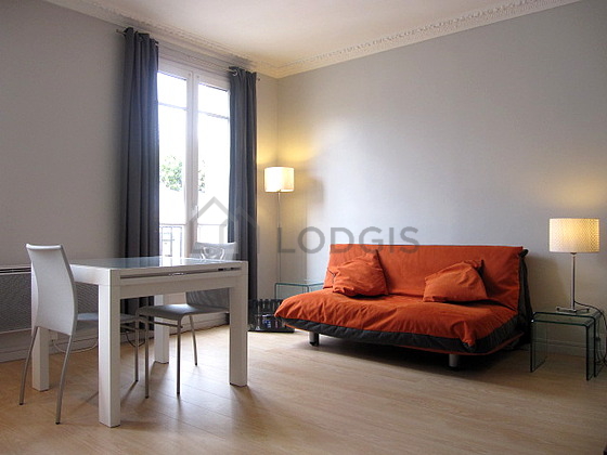 Living room with wooden floor