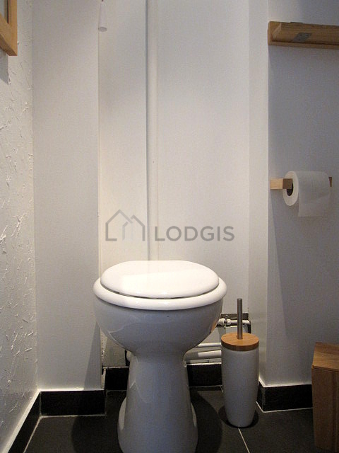 Toilets separated from the bathroom