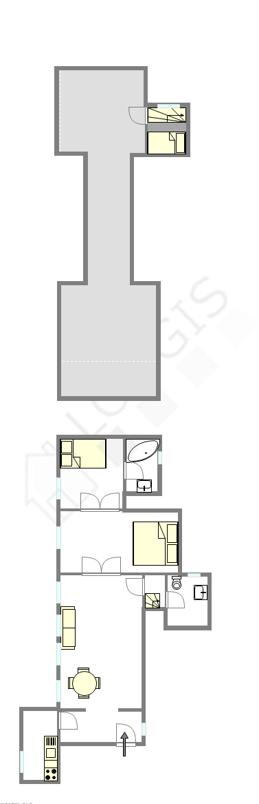 Apartment Paris 17° - Interactive plan