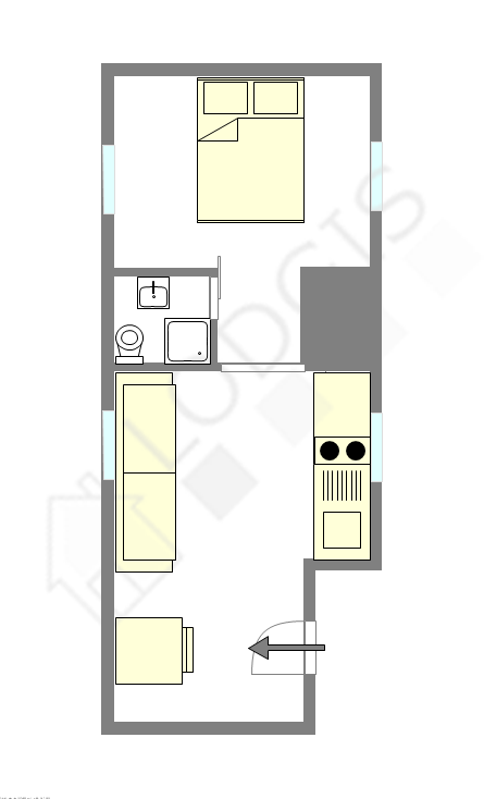 Apartamento París 1° - Plano interactivo