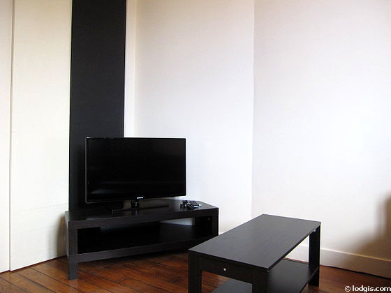 Living room with wooden floor