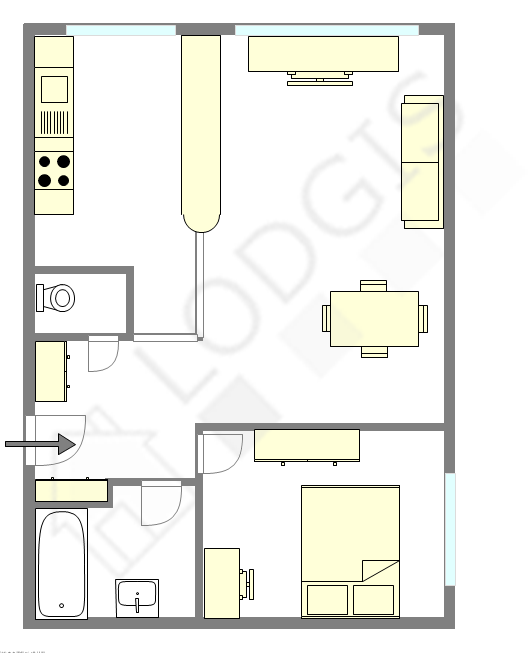 Квартира Париж 13° - Интерактивный план