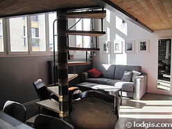 Duplex Paris 19° - Living room