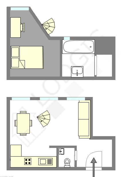 duplex Parigi 19° - Piantina interattiva