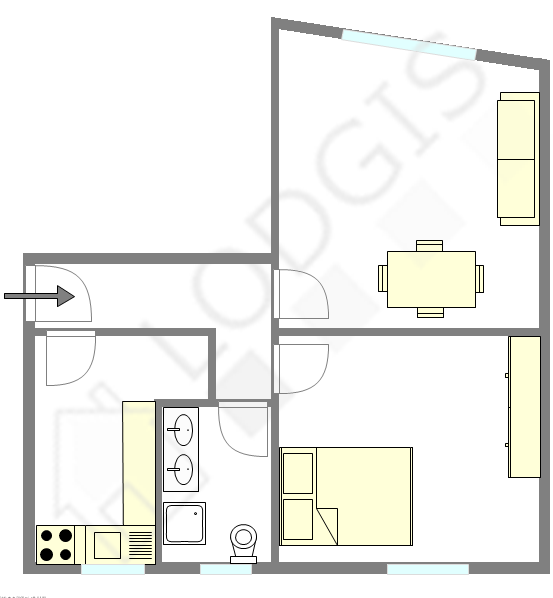 Apartment Vincennes - Interactive plan