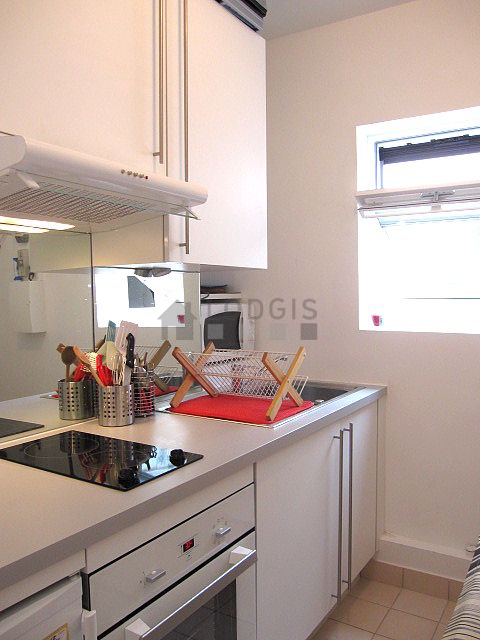 Kitchen where you can have dinner for 2 person(s) equipped with washing machine, dryer, refrigerator, freezer