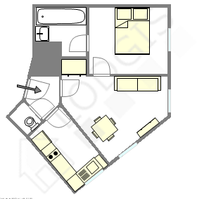 Wohnung Colombes - Interaktiven Plan