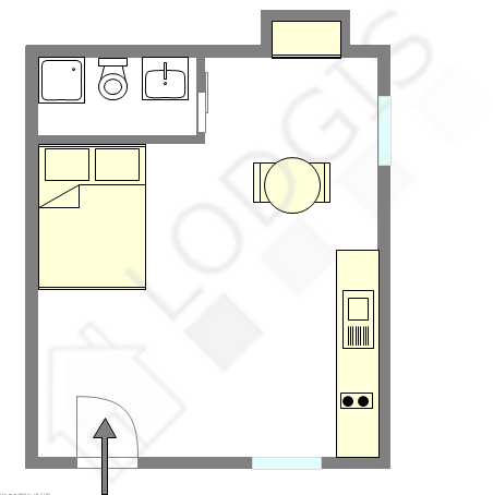 Apartamento Paris 8° - Plano interativo