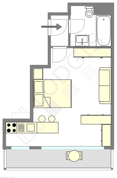 Apartment Paris 18° - Interactive plan