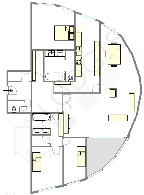 Apartment Haut de seine Nord - Interactive plan