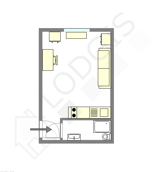 Квартира Париж 15° - Интерактивный план