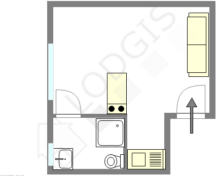 Квартира Париж 13° - Интерактивный план