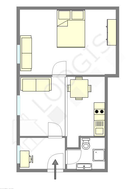 Apartment Paris 6° - Interactive plan