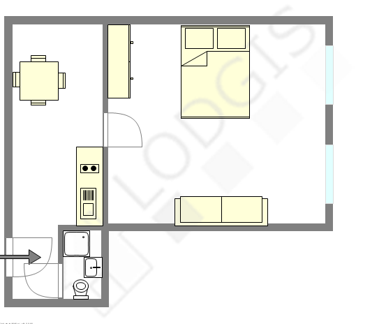 Apartamento París 3° - Plano interactivo