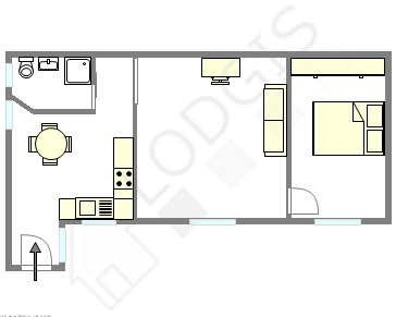 Appartamento Parigi 15° - Piantina interattiva