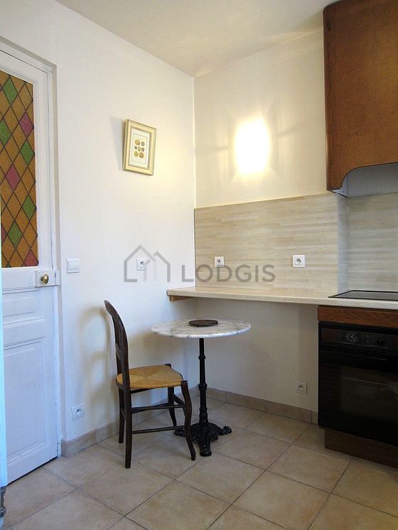 Beautiful kitchen with tile floor