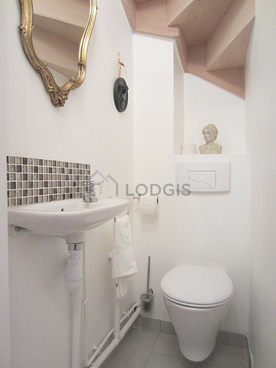 Toilets separated from the bathroom