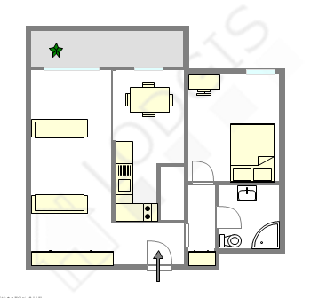 Appartamento Parigi 10° - Piantina interattiva