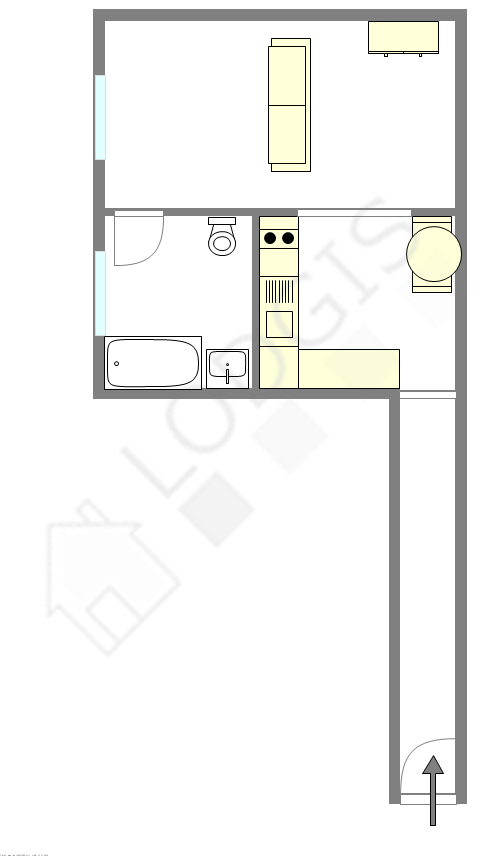 Appartement Paris 19° - Plan interactif