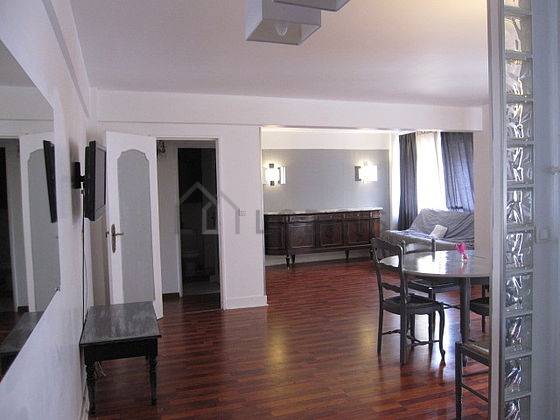Living room with wooden floor