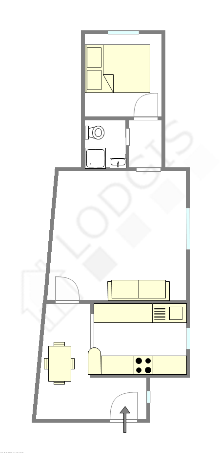 Appartamento Parigi 6° - Piantina interattiva
