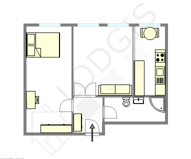 アパルトマン パリ 15区 - レイアウト