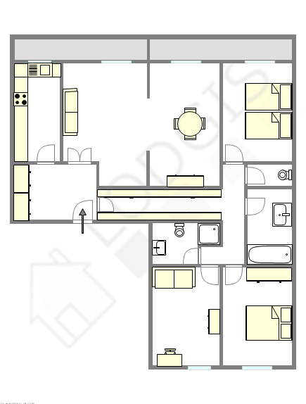 Apartment Paris 12° - Interactive plan