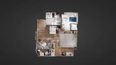 Appartement Paris 3° - Plan interactif