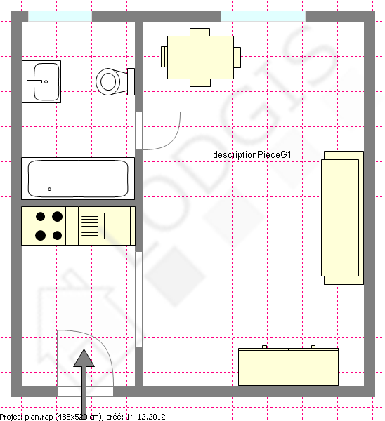 Квартира Париж 16° - Интерактивный план