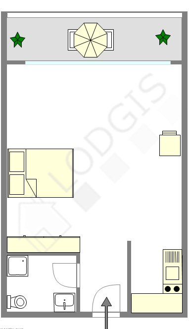 Appartement Paris 12° - Plan interactif