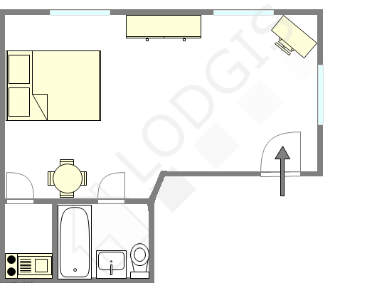Apartamento Paris 5° - Plano interativo