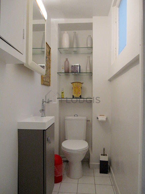 Toilets separated from the bathroom