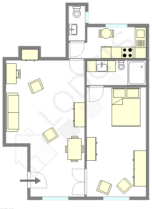 アパルトマン パリ 1区 - レイアウト