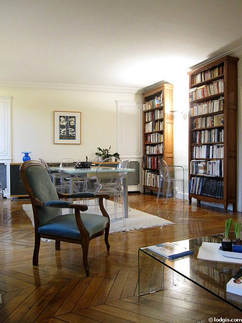 Living room with double-glazed windows facing the road