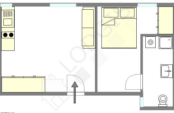 Apartamento Paris 9° - Plano interativo