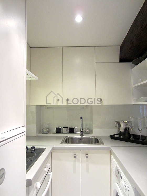 Beautiful kitchen with tile floor