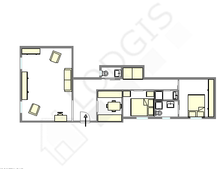 Appartamento Parigi 1° - Piantina interattiva