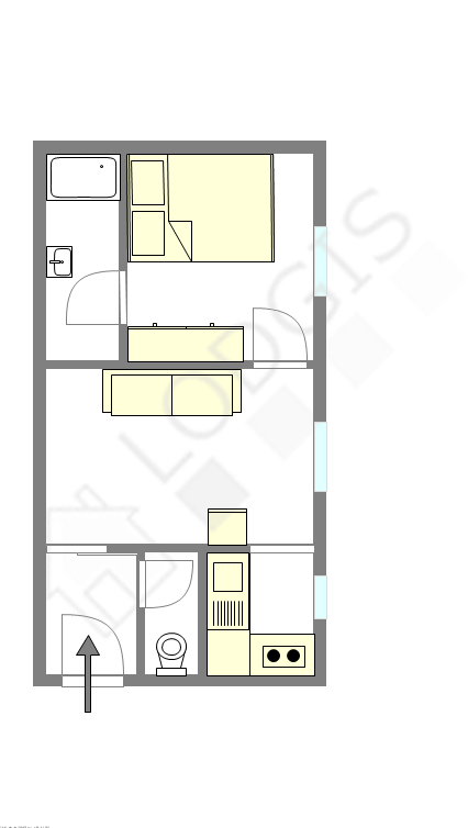 Appartement Paris 11° - Plan interactif