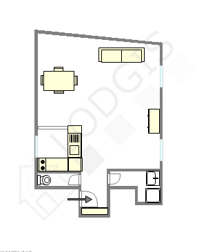 Apartamento Paris 15° - Plano interativo