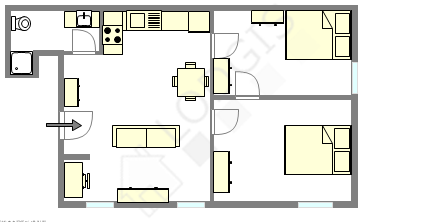 Appartement Paris 5° - Plan interactif