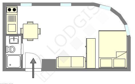 Квартира Париж 17° - Интерактивный план