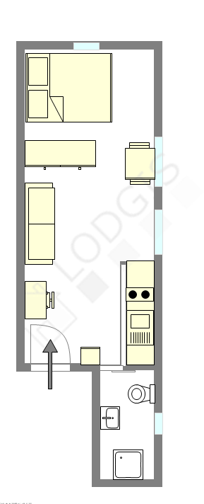 公寓 巴黎4区 - 平面图